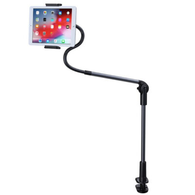 DW Lazy Bracket Tablet Holder Gooseneck Stand Desk Mount Tablet 4.6″-11″