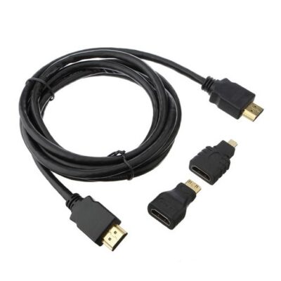 3 In 1 4K Ultra 1.5M HDMI To Mini & Micro HDMI Adapter Cable