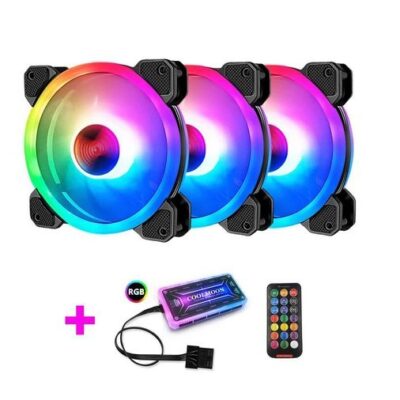 Sunshine R3 12cm RGB Illuminated Case Cooling 3 Fans & Controller Kit