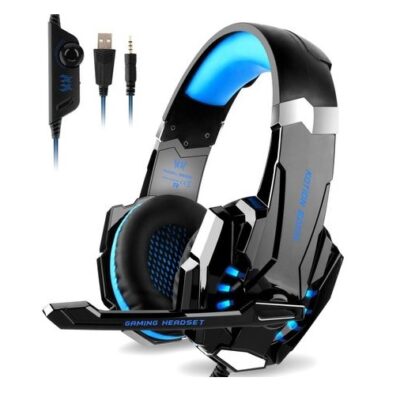 DW G9000 Gaming Headphone with Mic-Blue. Compatible With PS4,Xbox One,Pc