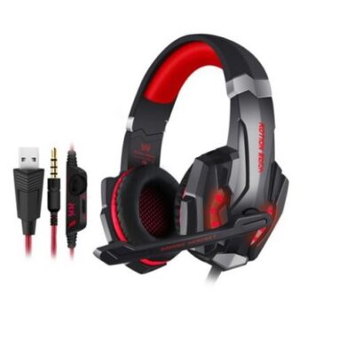 DW G9000 Gaming Headphone with Mic – RED. Compatible With PS4,Xbox One,Pc